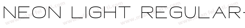 Neon Light Regular字体转换